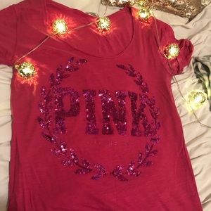 PINK Victoria’s Secret| Pink shirt with sequins